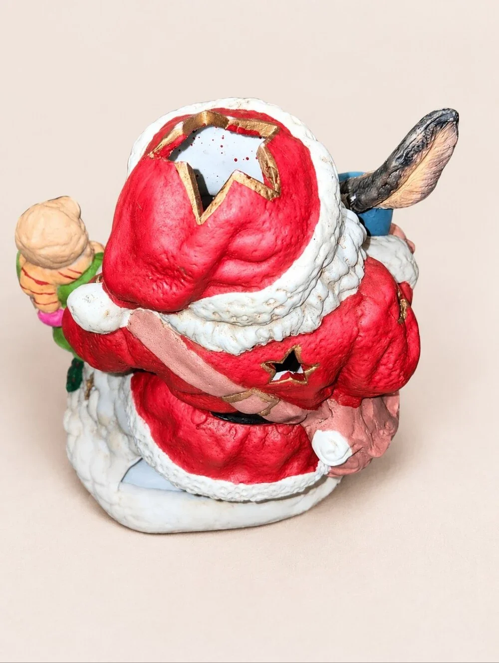 Vintage Brinn's 1992 Handcrafted Hand Painted Santa Claus Figurine